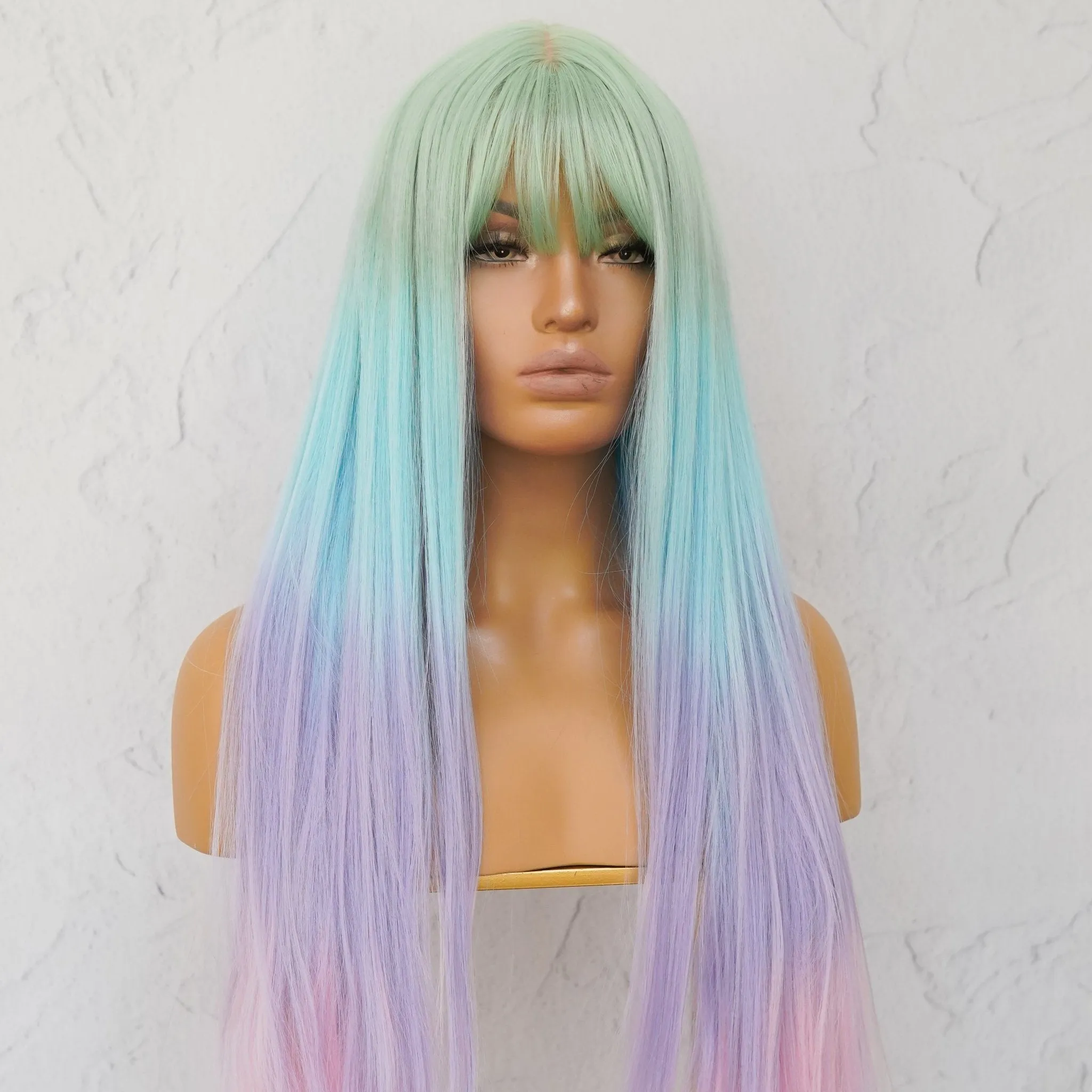 LIRA Rainbow Fringe Wig