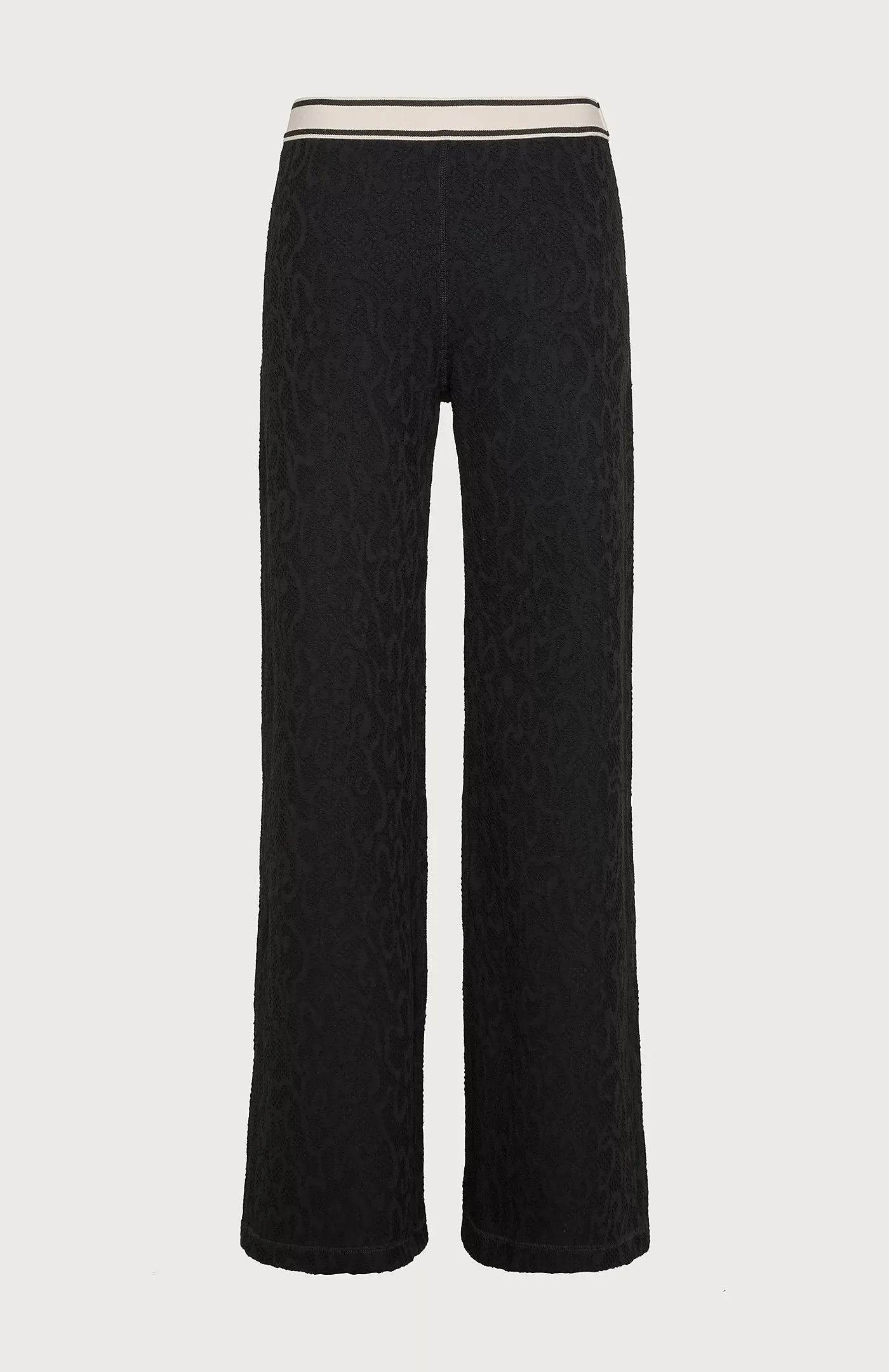 Long Straight Leg Pants - Black