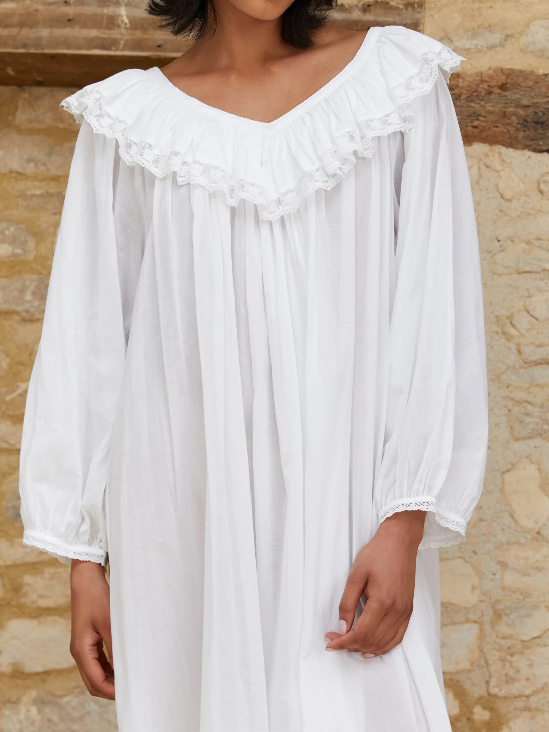 Long white Chloe nightgown