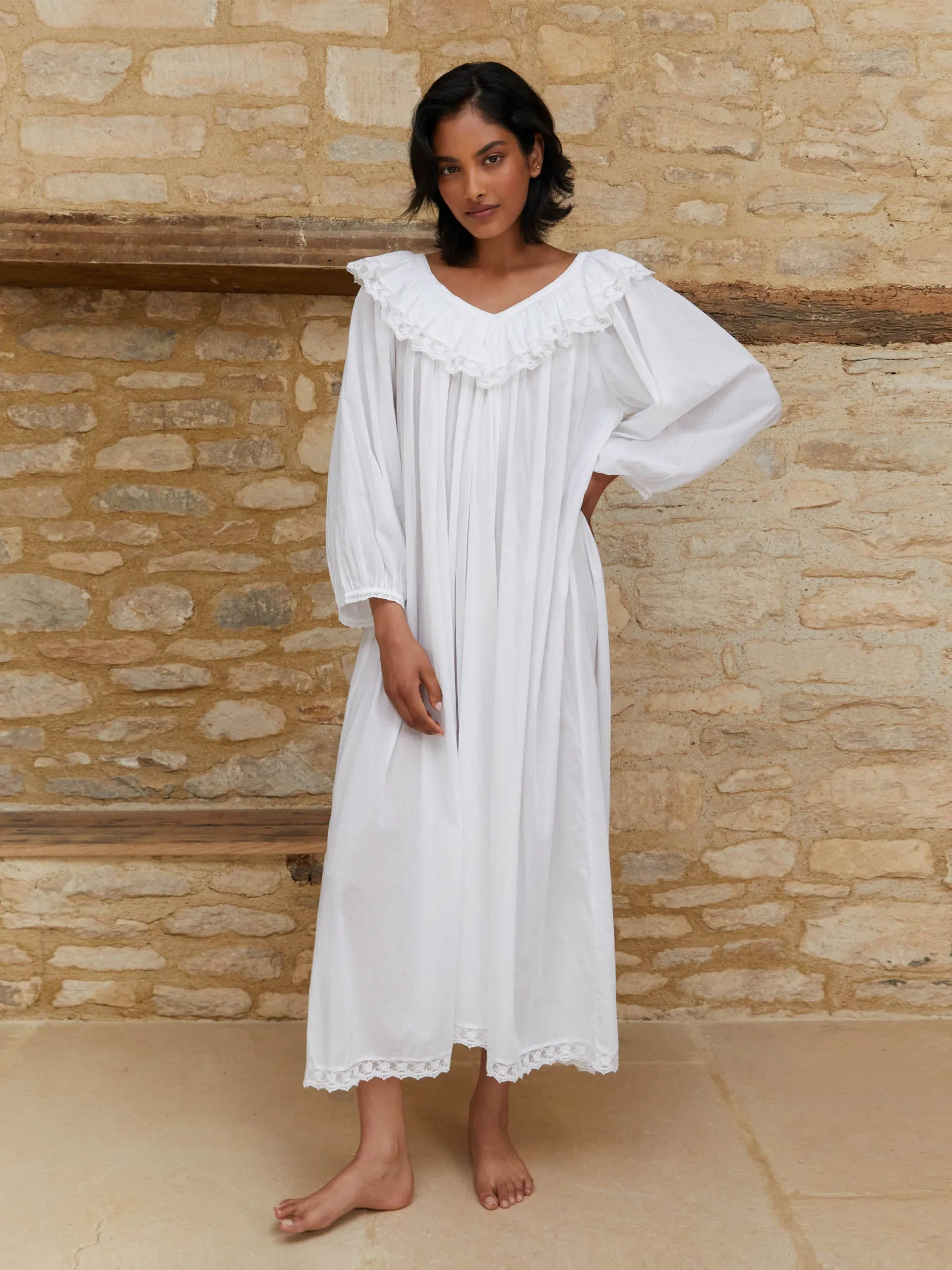 Long white Chloe nightgown