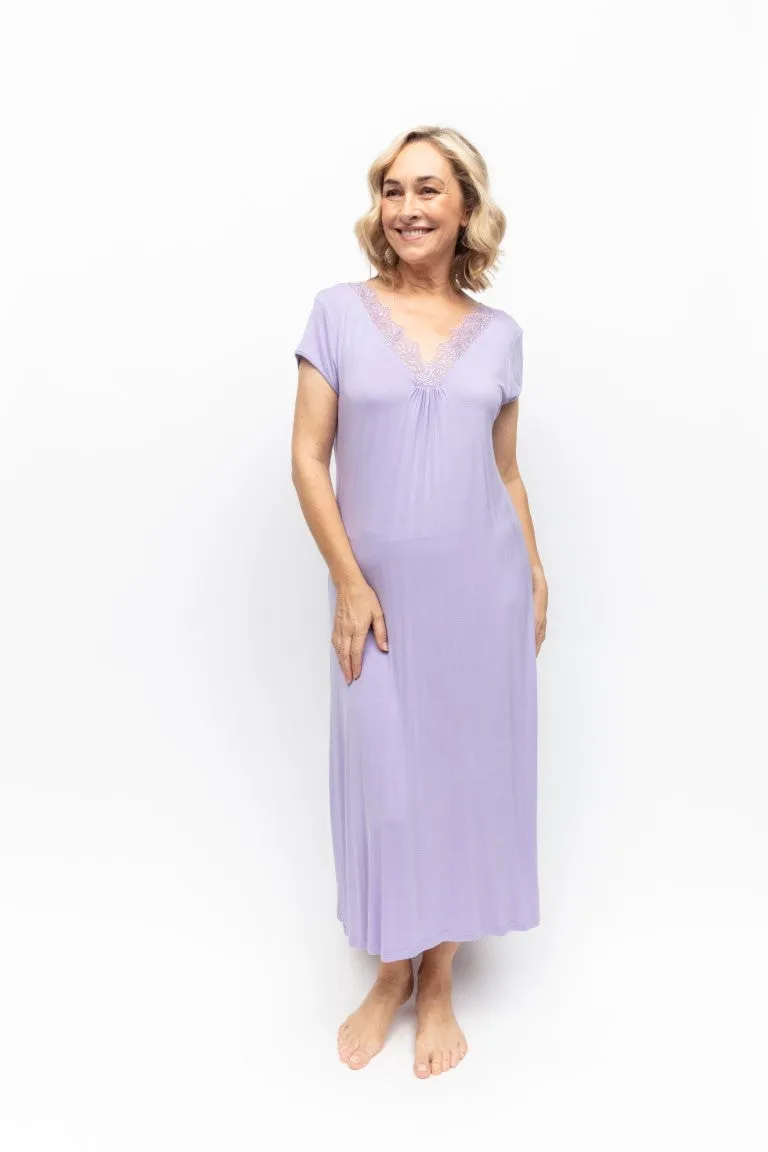 Lorelei Modal Cap Sleeve Nightdress Lilac