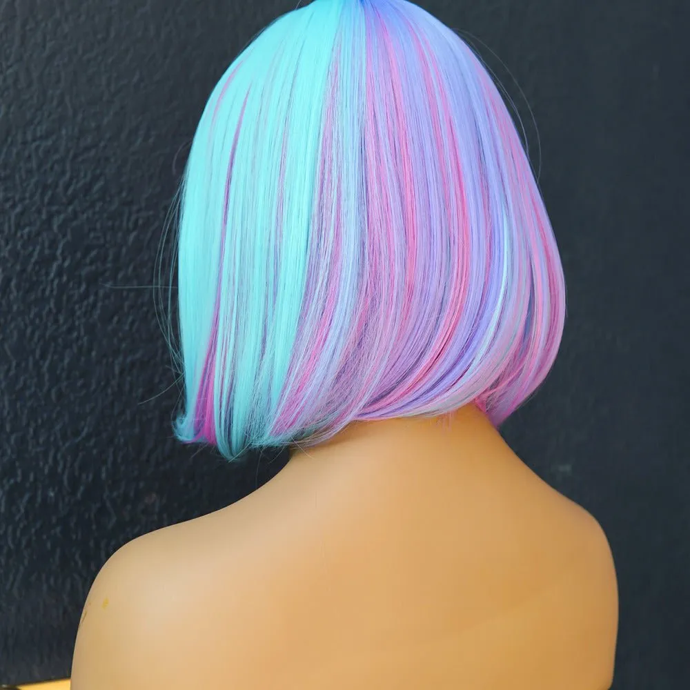 MIAH Rainbow Fringe Bob Wig