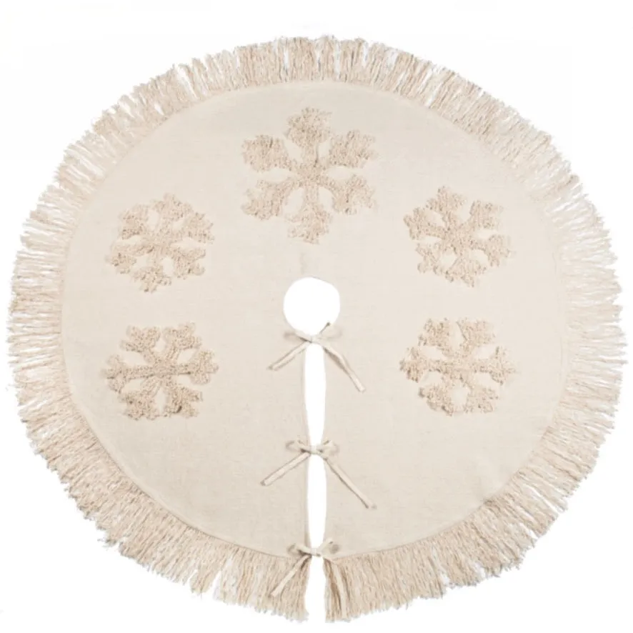 Natural Snowflake Tree Skirt