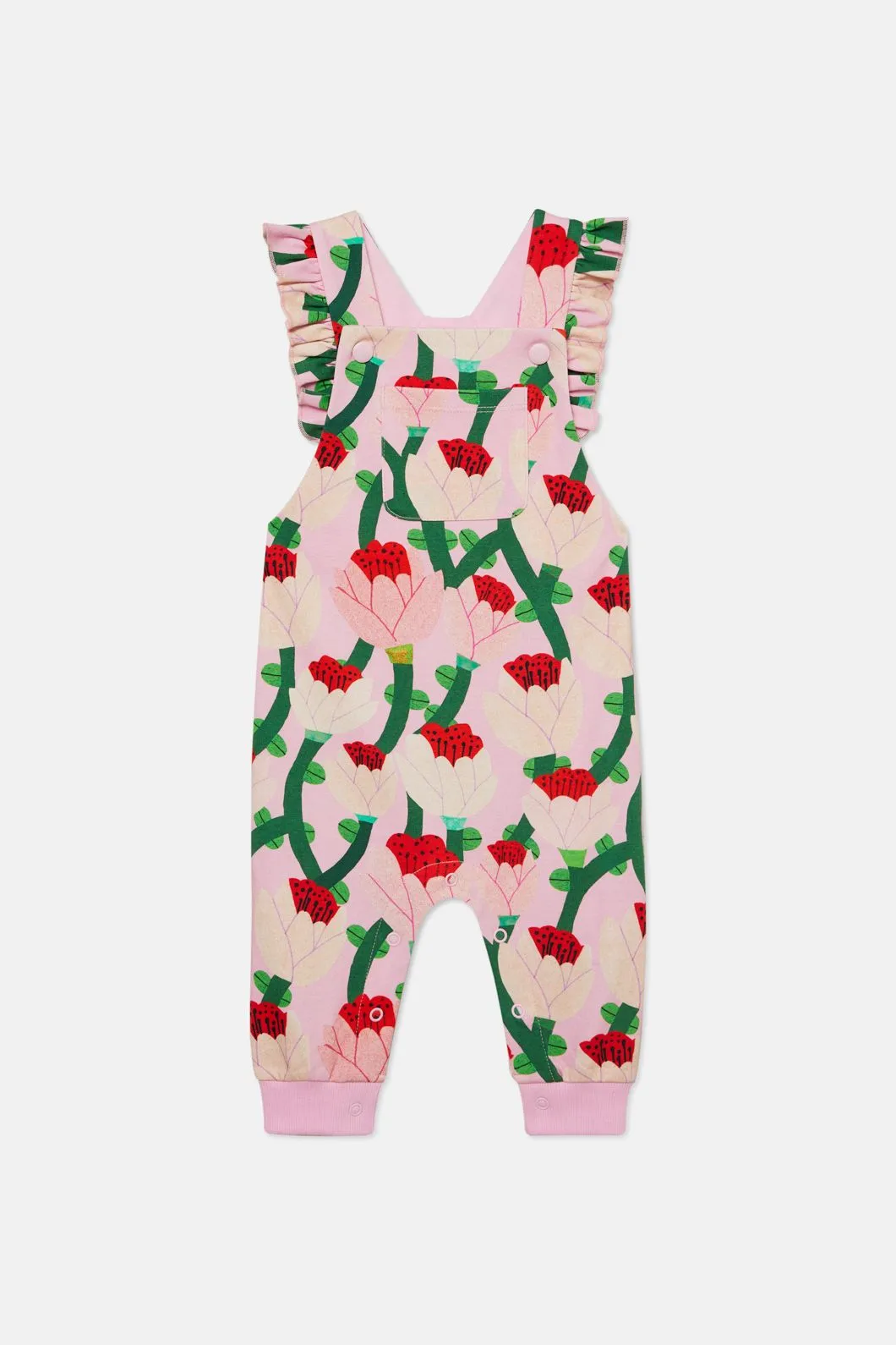 Orchid Baby Overalls