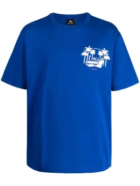 Outrun T Shirt Blue