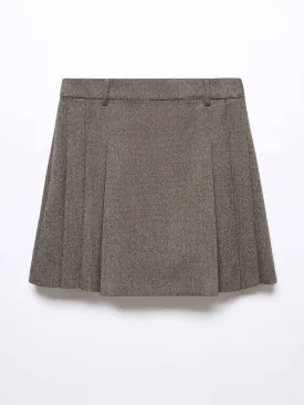 Pleated miniskirt