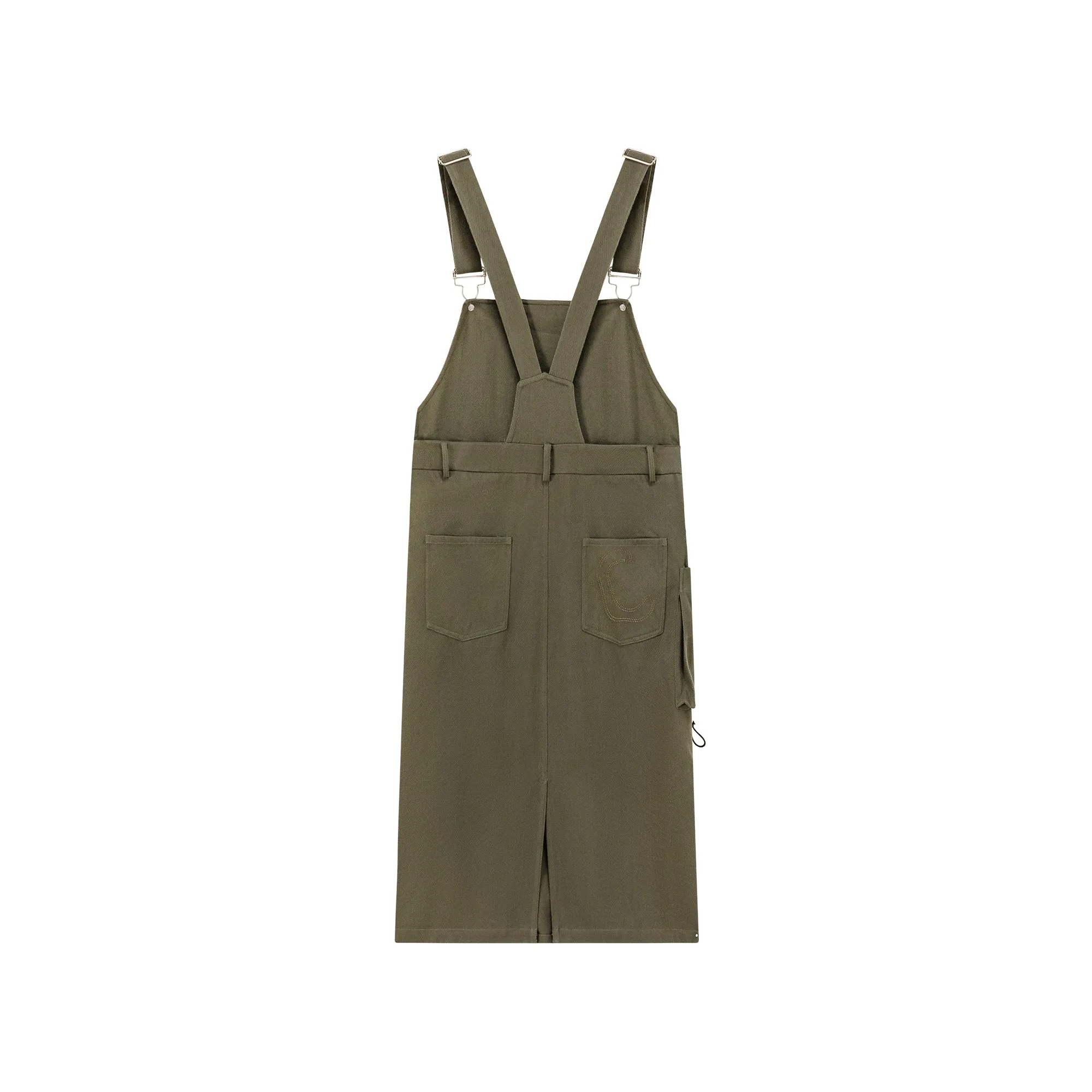 Pocket Overalls Dress