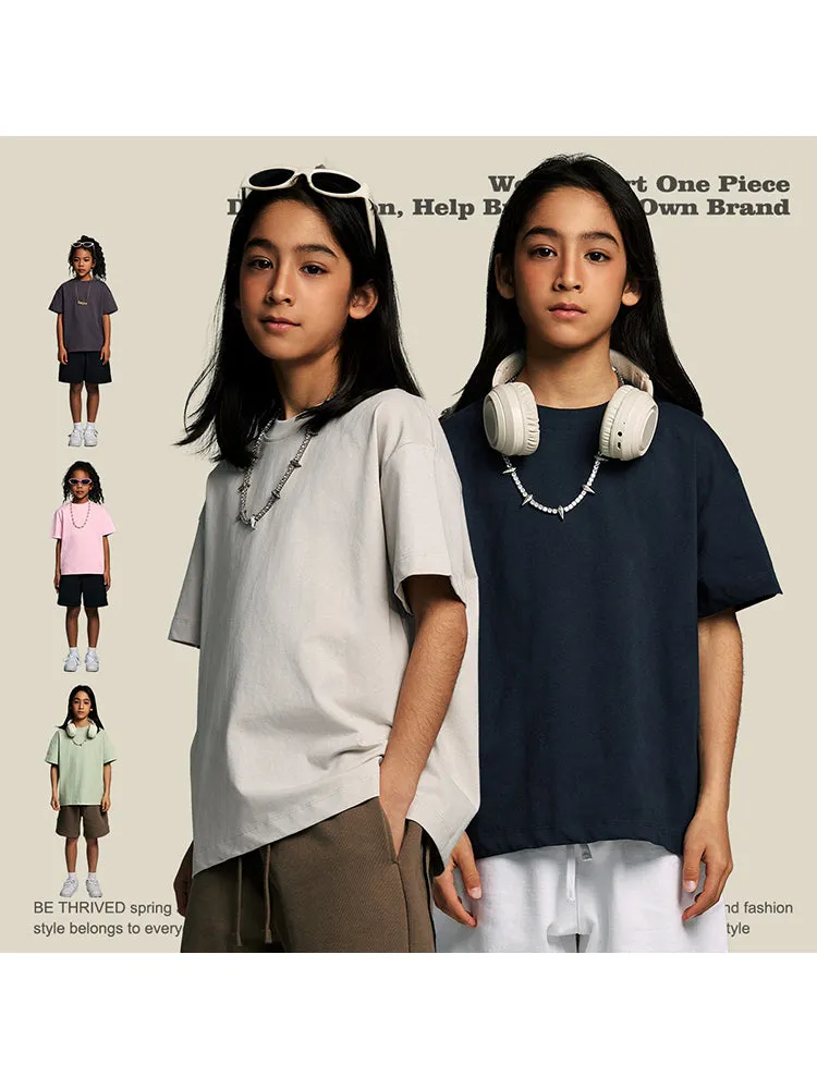 Quick-Drying Solid Color Kids T-Shirt