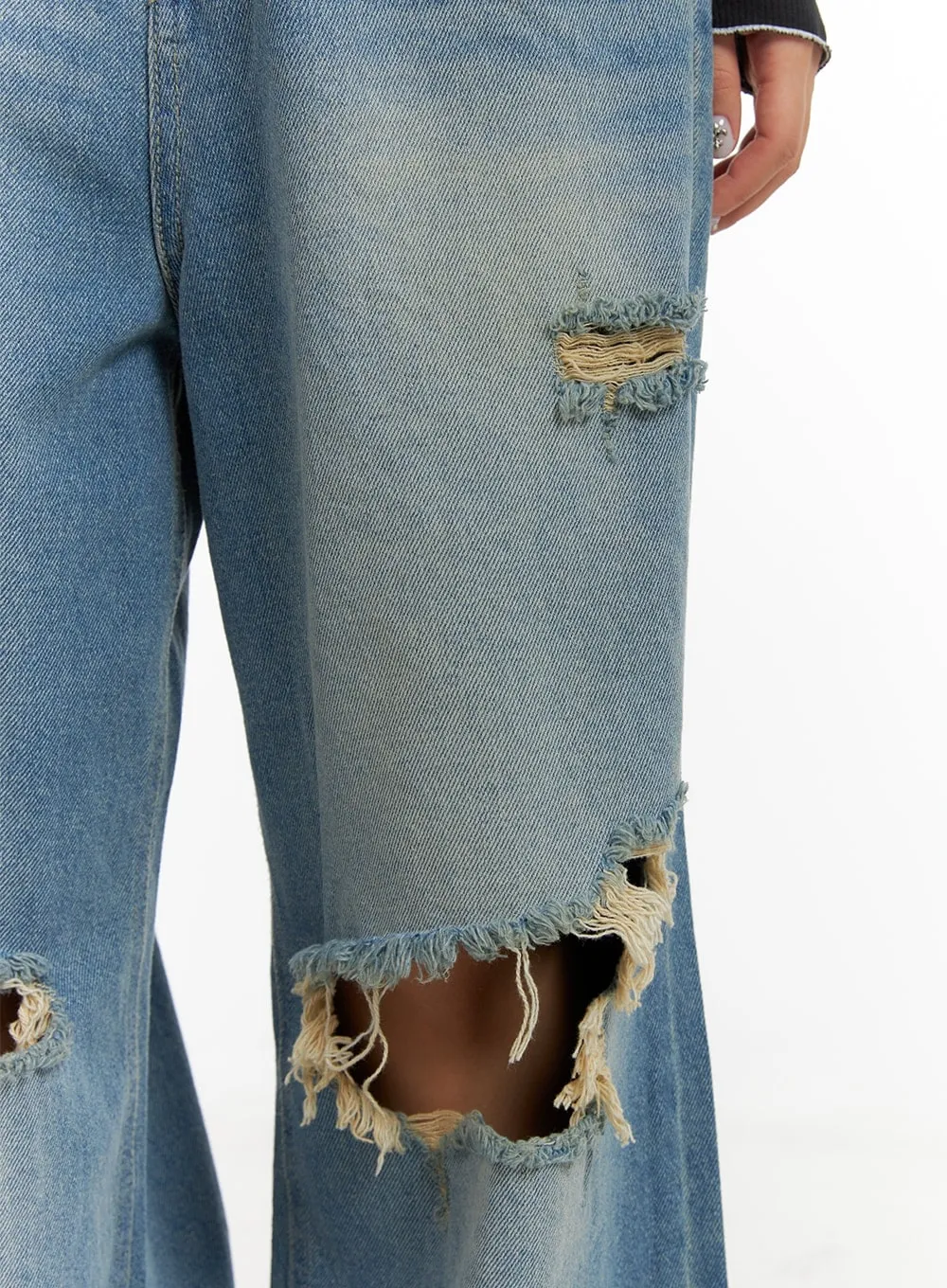 Ripped Baggy Jeans CA416