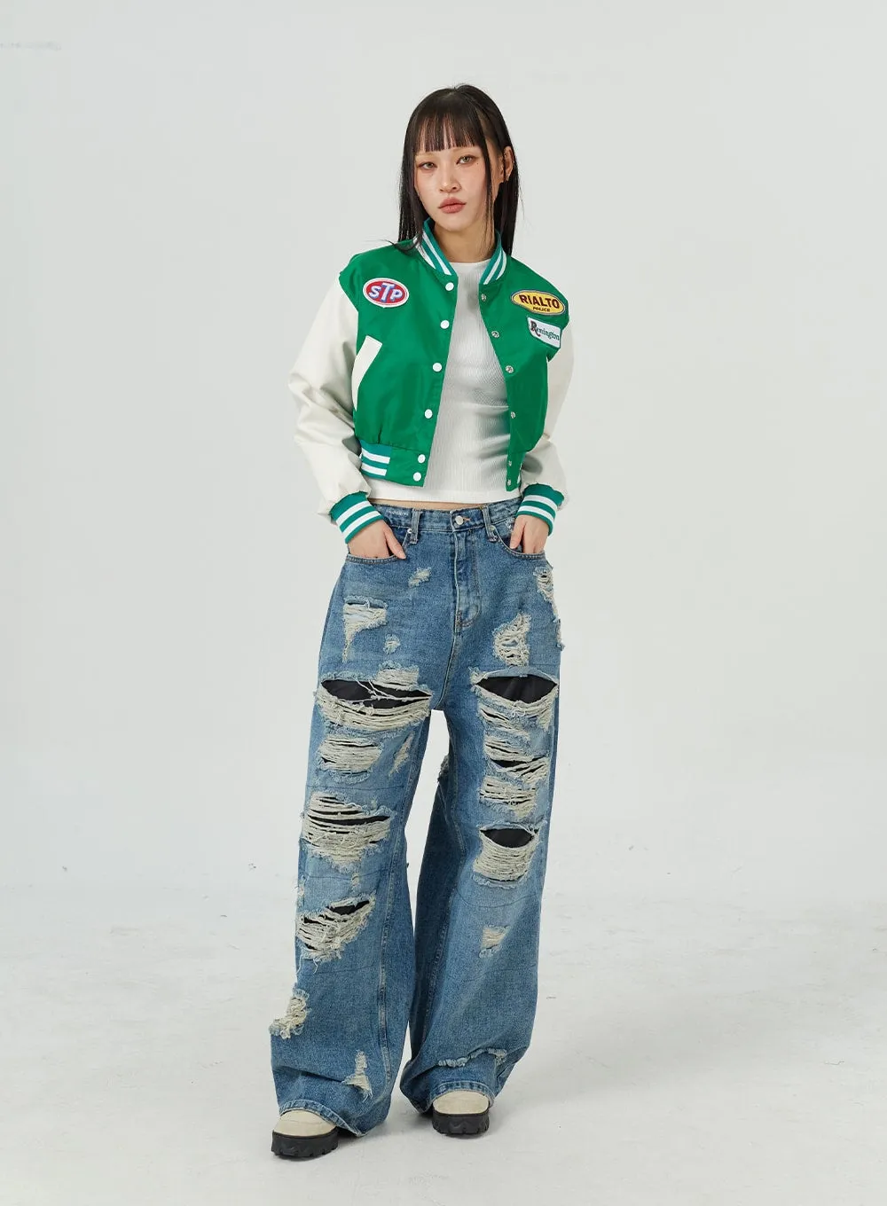 Ripped Baggy Jeans CM317