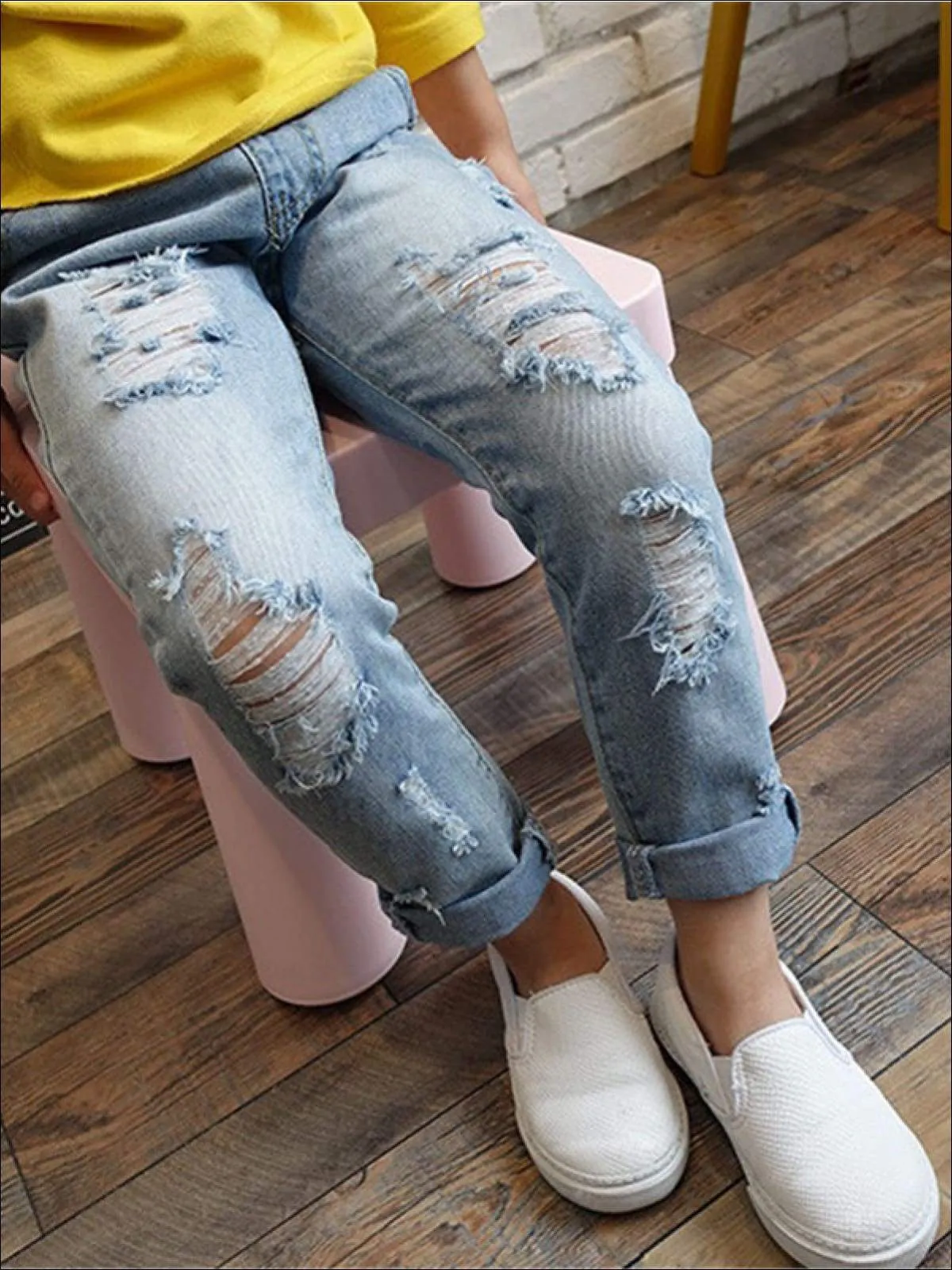 Ripped Just Right Denim Jeans