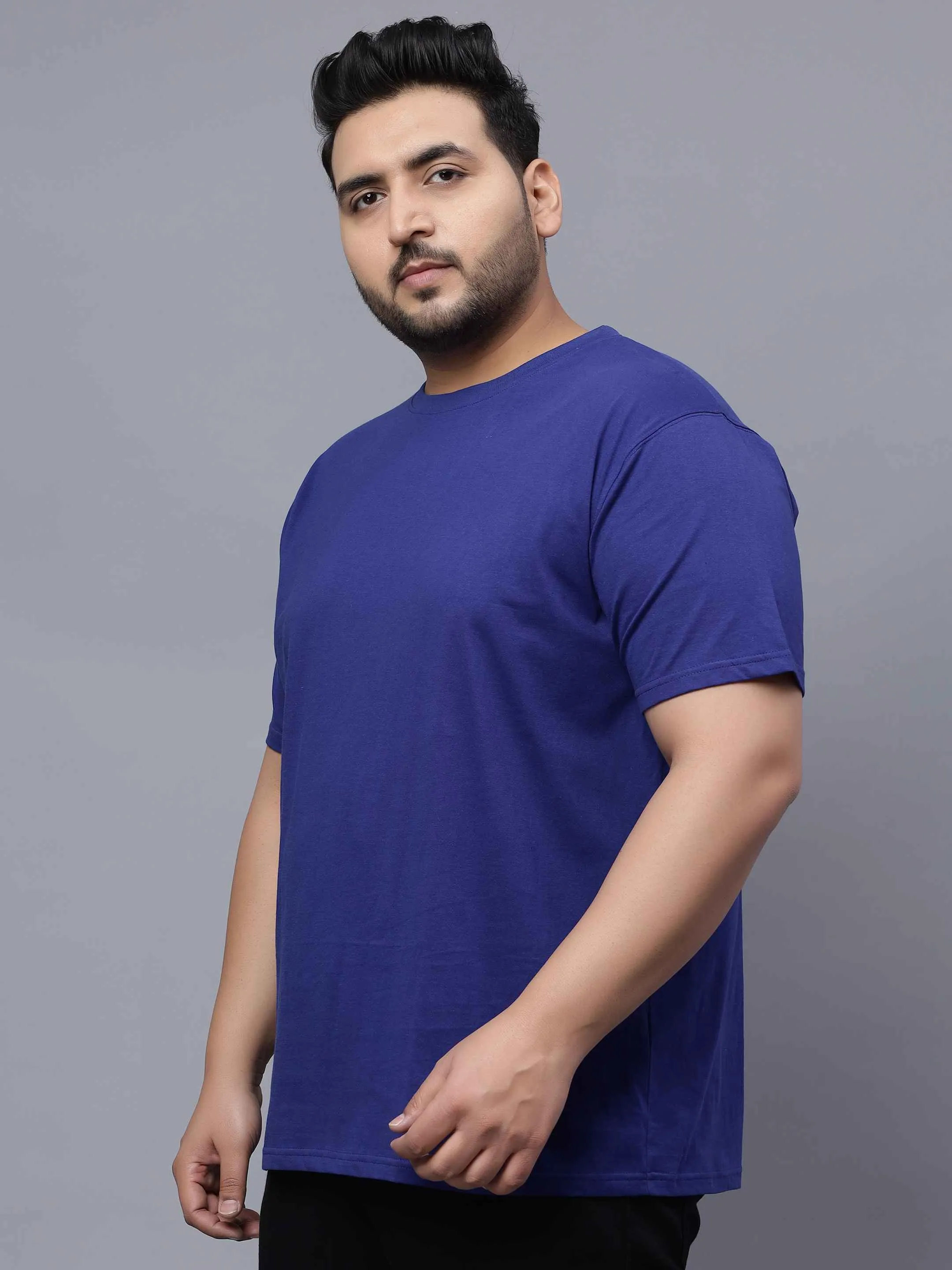 Royal Blue | Solid Round Neck Men's T-Shirt