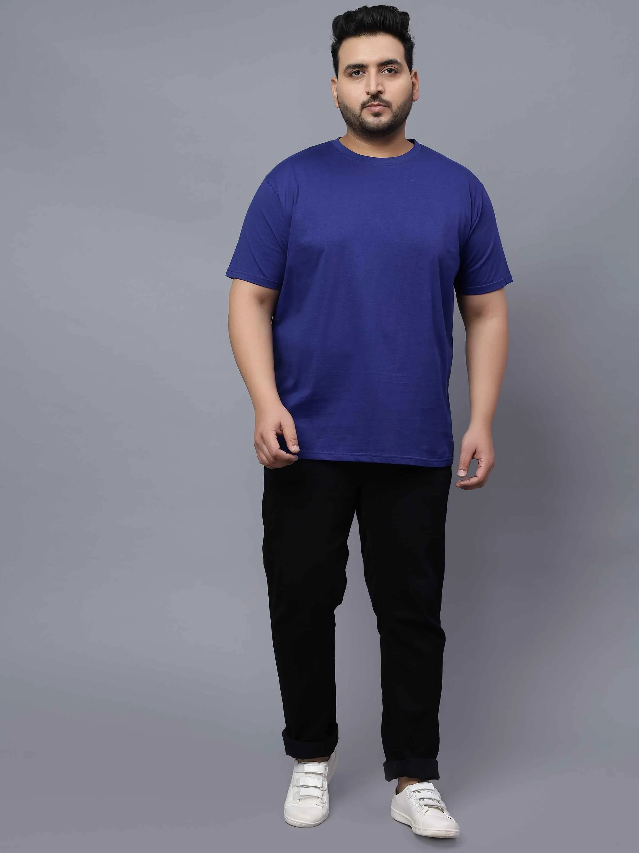 Royal Blue | Solid Round Neck Men's T-Shirt