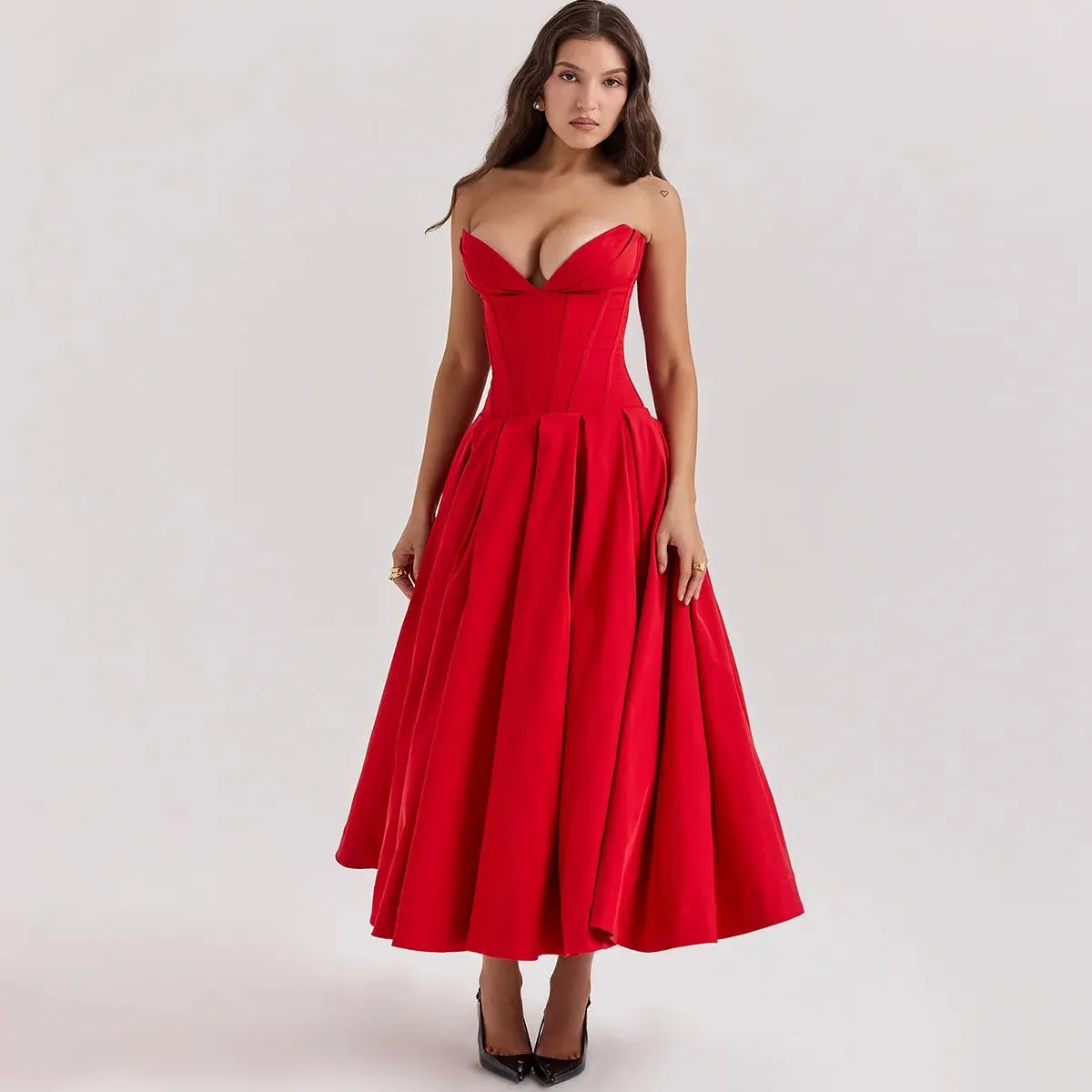 Sexy Strapless Backless Dress - Summer 2024 Fashion Trend