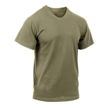 Solid Color 100% Cotton T-Shirt