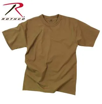 Solid Color 100% Cotton T-Shirt