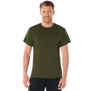 Solid Color 100% Cotton T-Shirt