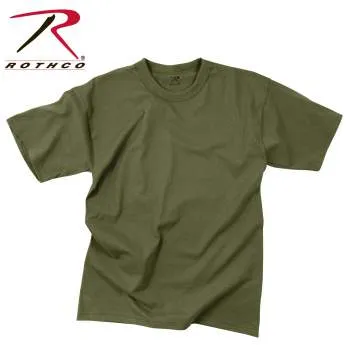 Solid Color 100% Cotton T-Shirt