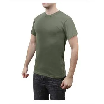 Solid Color 100% Cotton T-Shirt