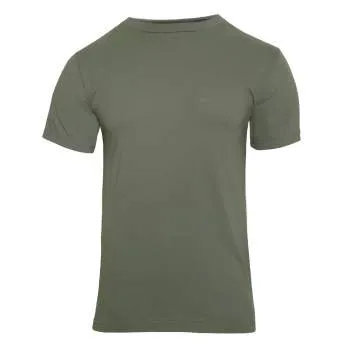 Solid Color 100% Cotton T-Shirt