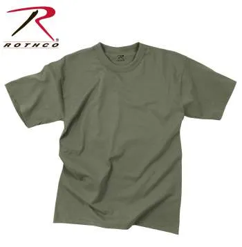 Solid Color 100% Cotton T-Shirt