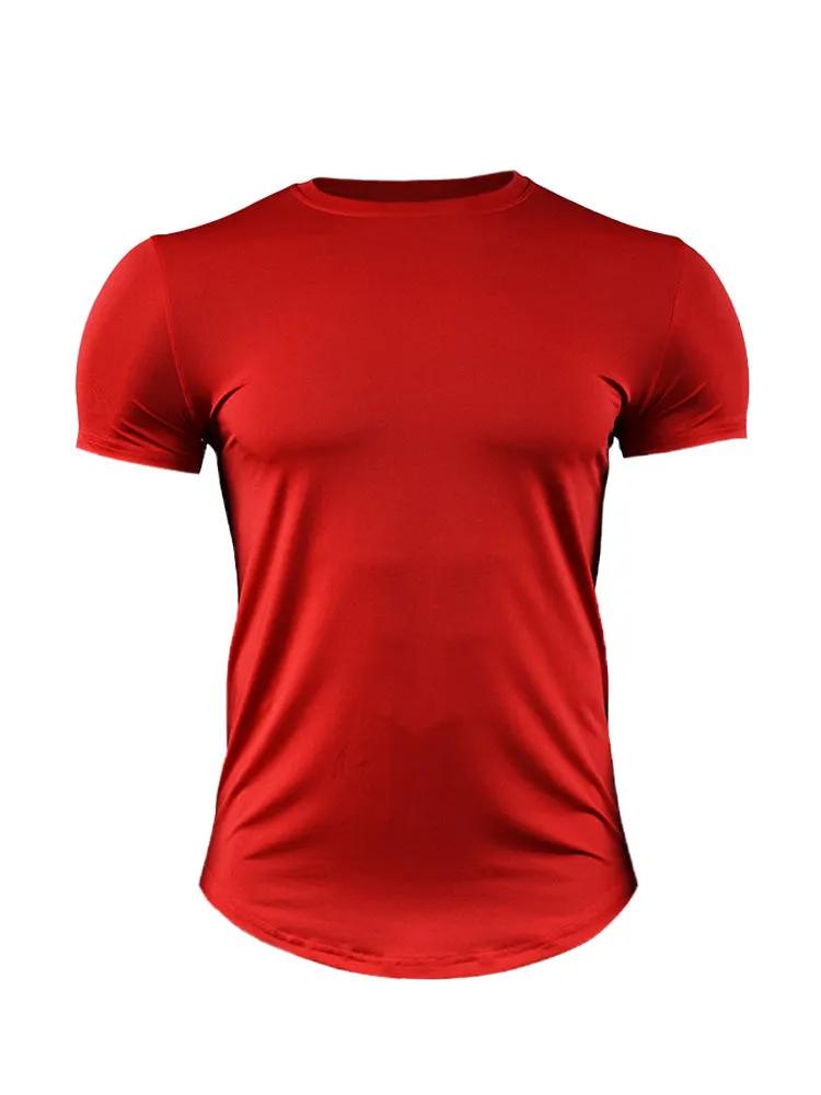 Solid Color Quick Dry Gym T-shirt