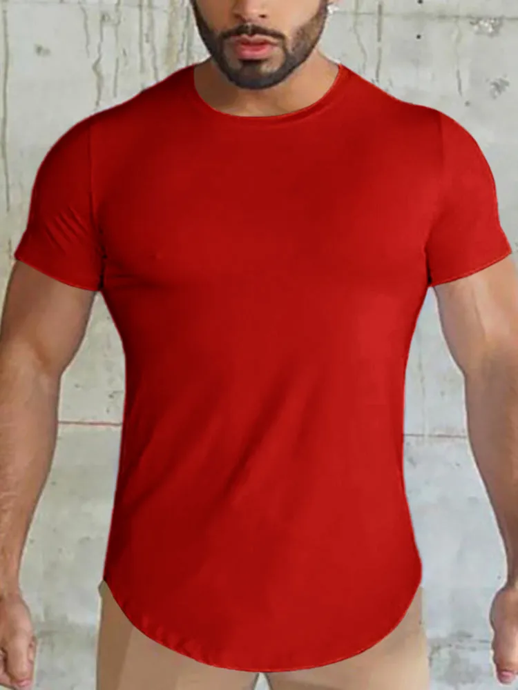 Solid Color Quick Dry Gym T-shirt