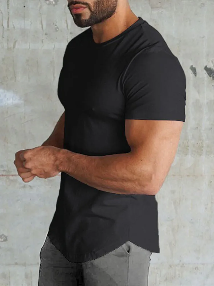 Solid Color Quick Dry Gym T-shirt