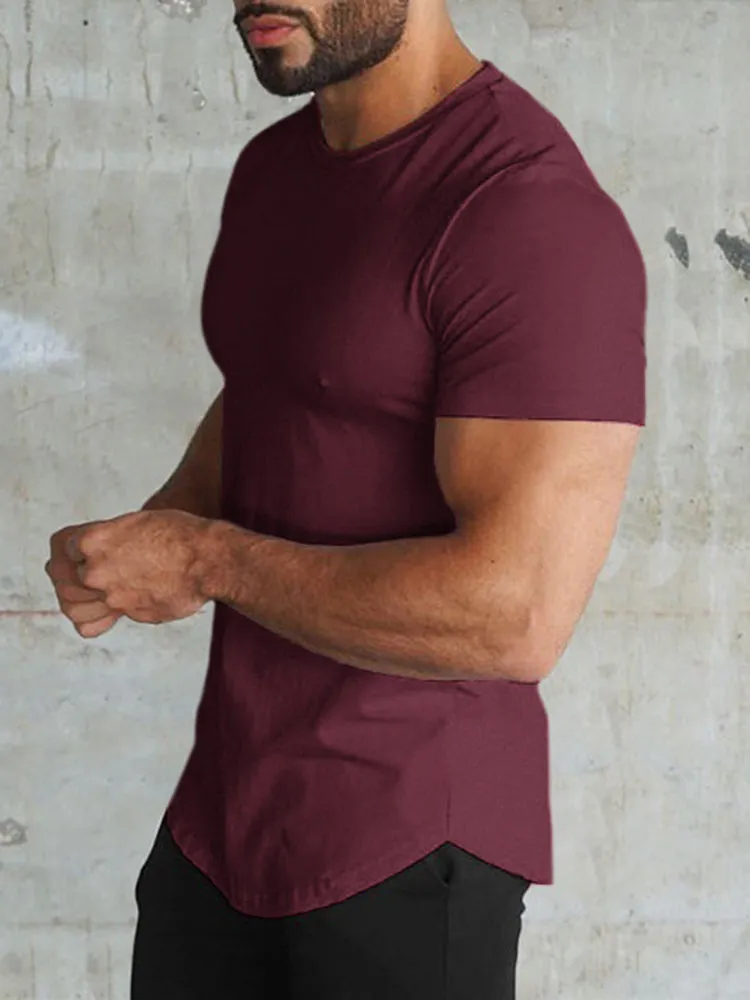 Solid Color Quick Dry Gym T-shirt