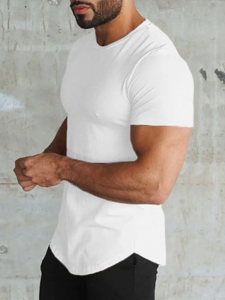 Solid Color Quick Dry Gym T-shirt