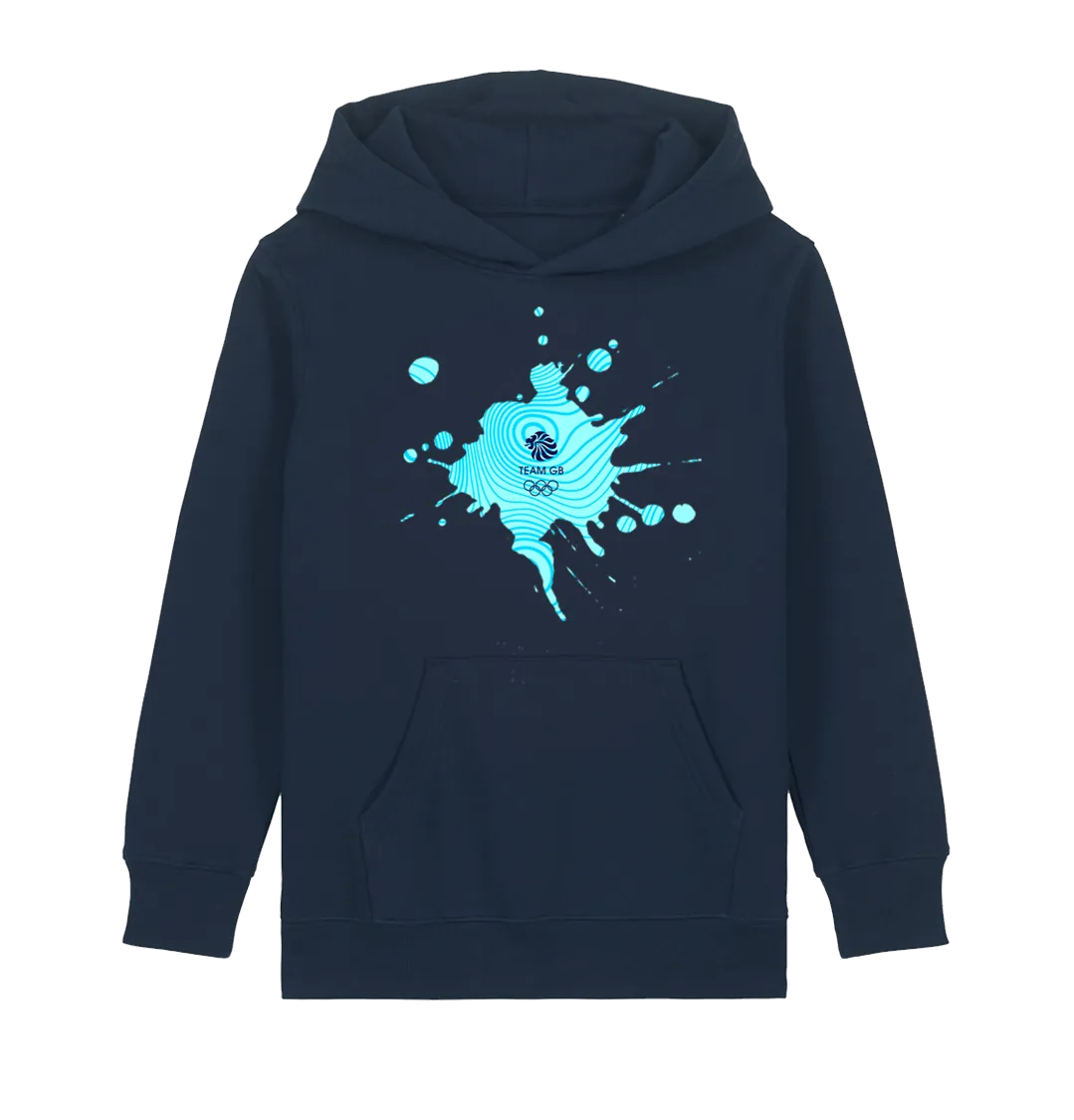 Team GB Kids Graffiti Hoodie Navy