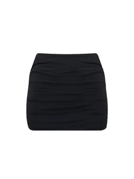 The Twiggy Miniskirt - True Black