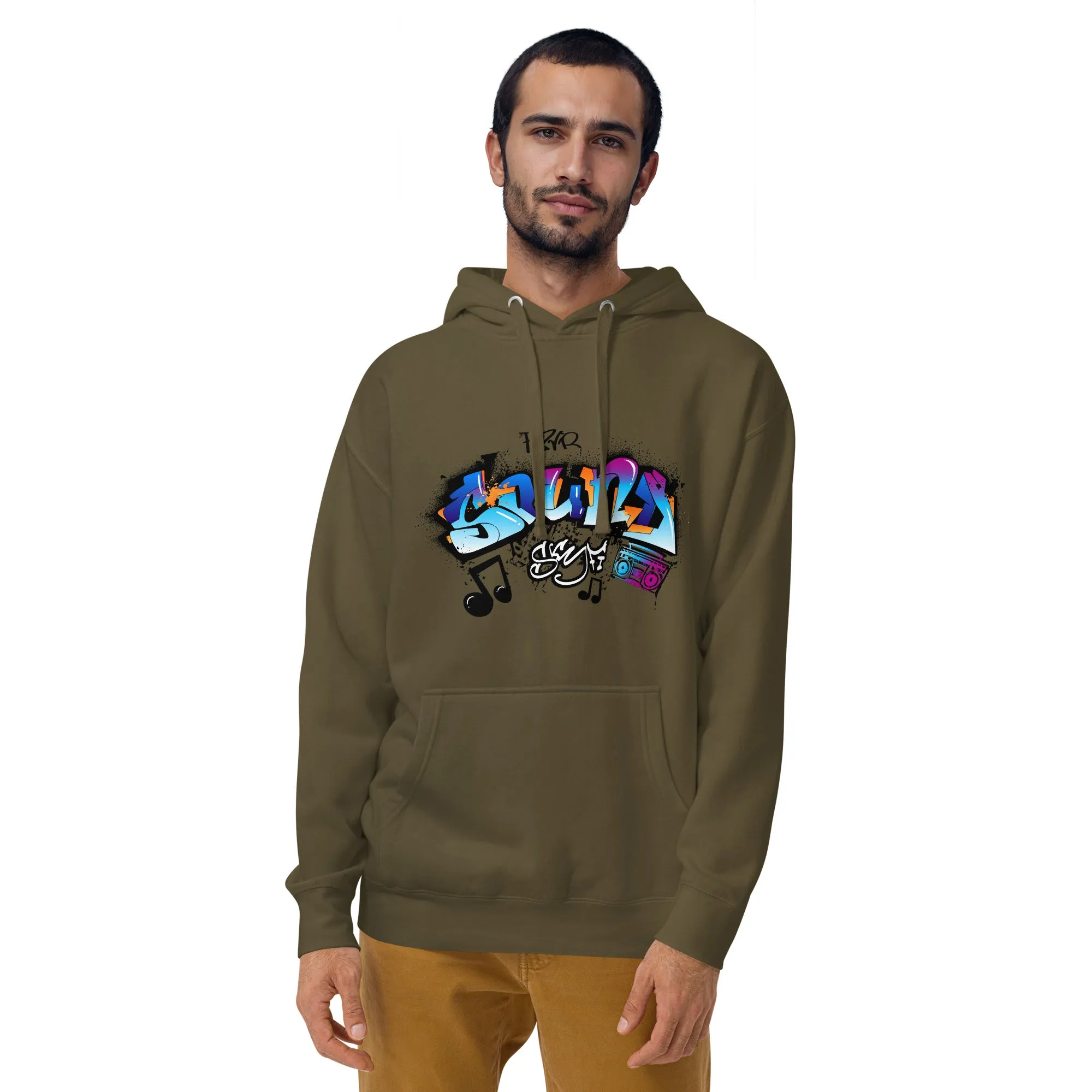 Unisex Hoodie- Sonic Graffiti Vibes