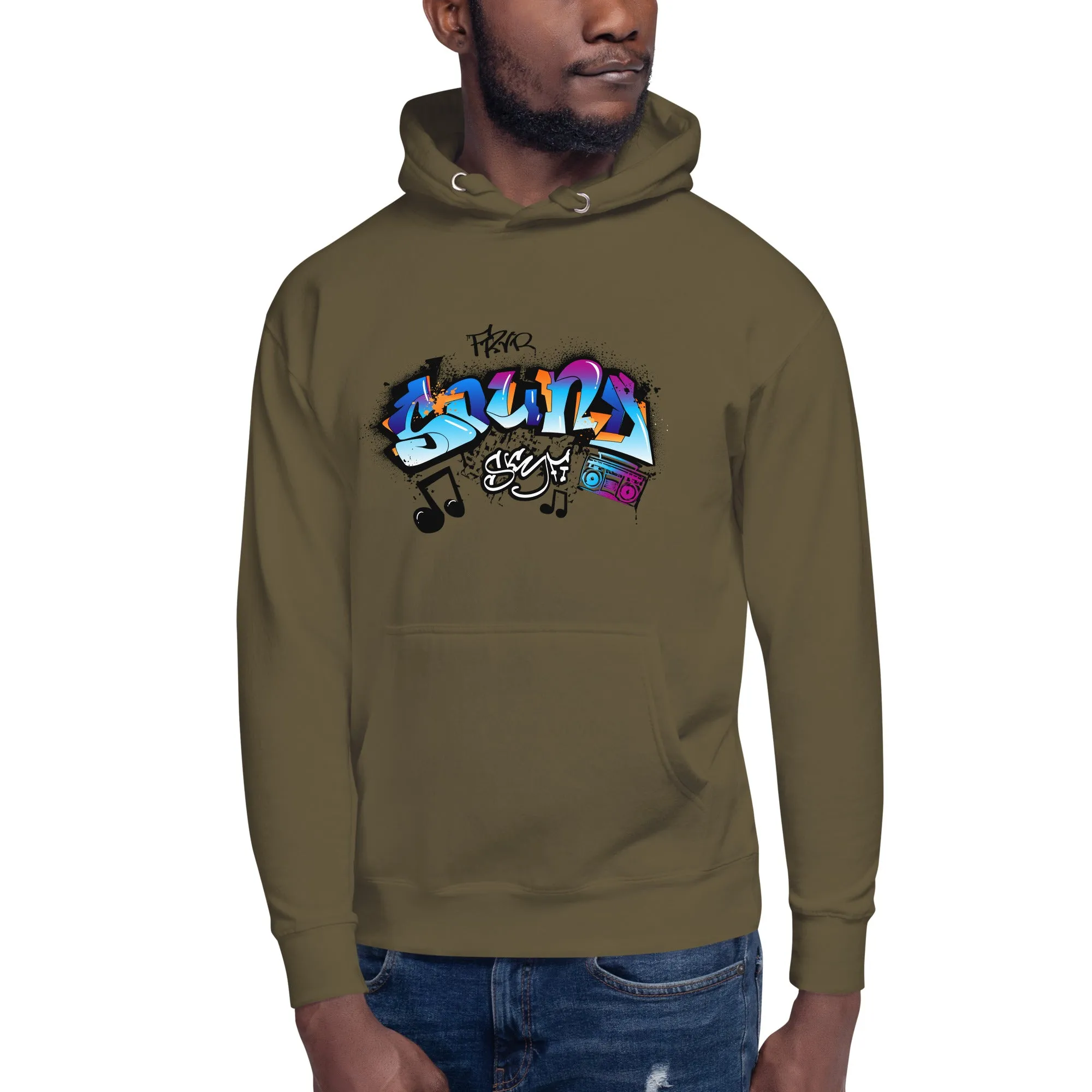 Unisex Hoodie- Sonic Graffiti Vibes