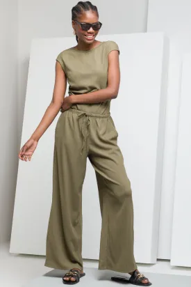 Wide Leg Pants Green