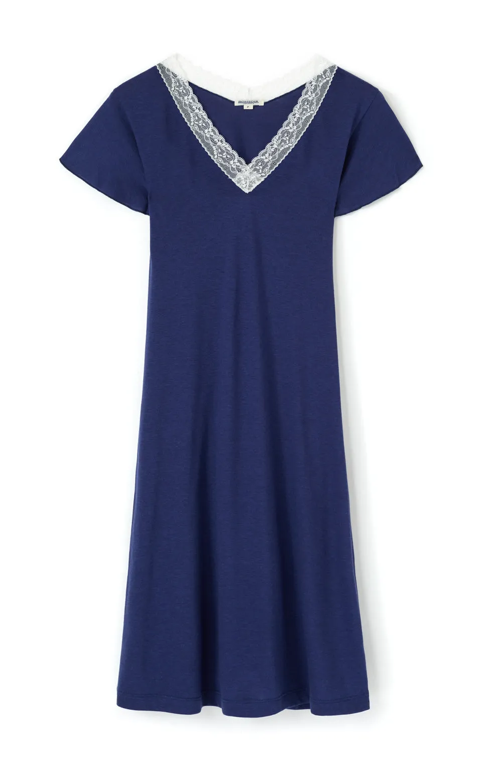 Women's Jersey Ella Short Nightdress - Midnight