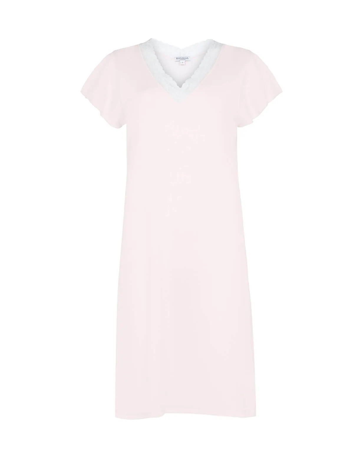 Women's Jersey Ella Short Nightdress - Soft Pink