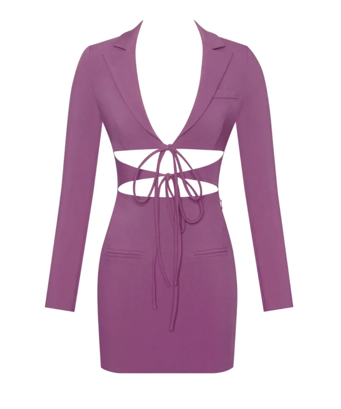 WYNN CUT OUT LONG SLEEVE MINI DRESS